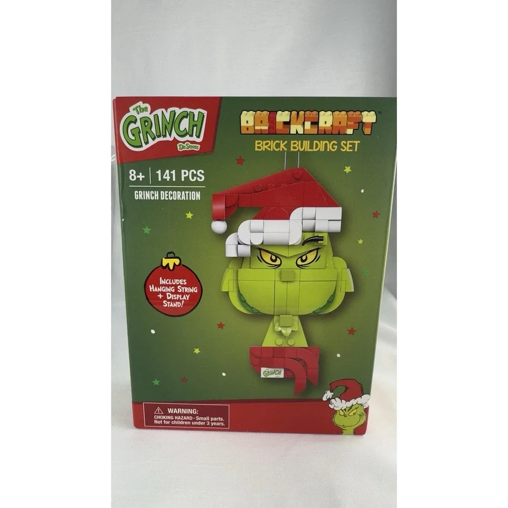 Dr. Seuss Brickcraft The Grinch Brick Building Set - Grinch Decoration 141 PCS